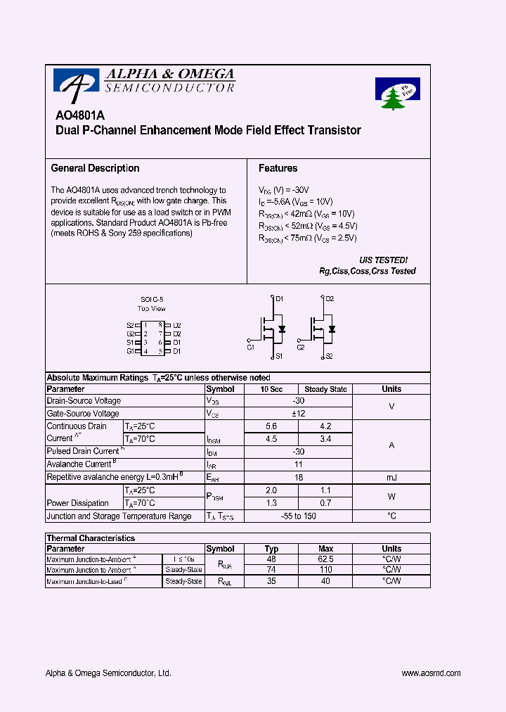 AO4801A_1173907.PDF Datasheet