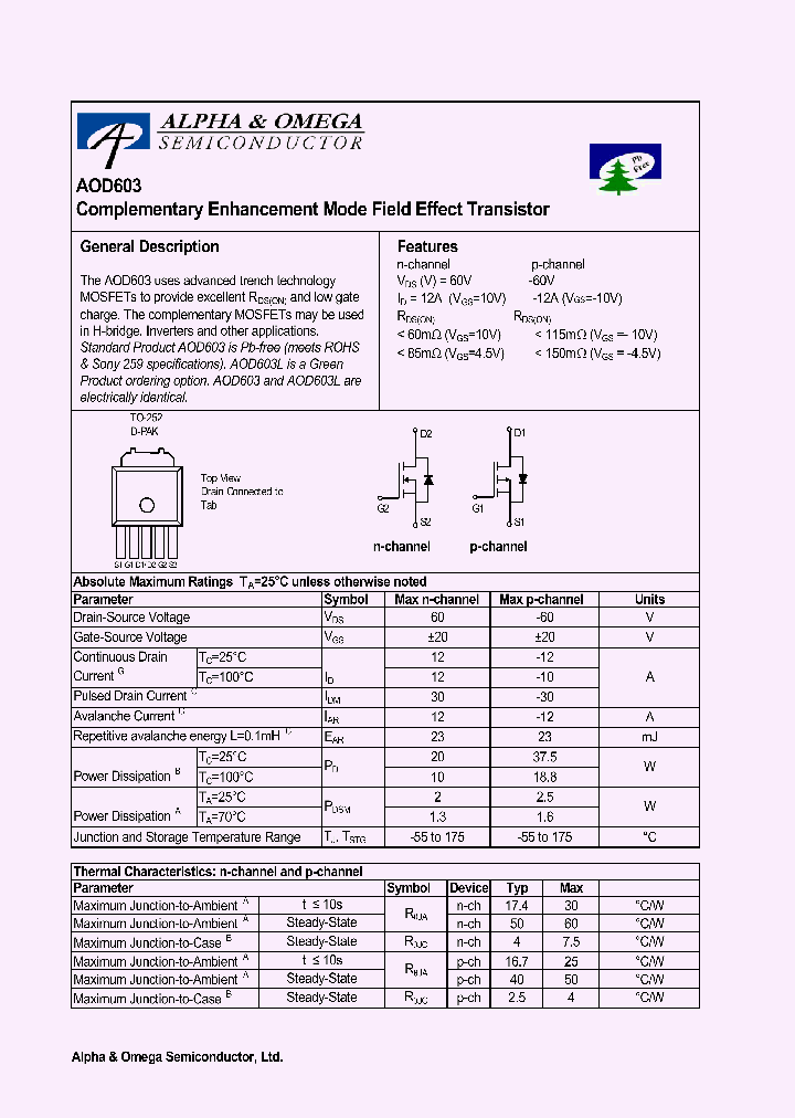 AOD603L_1210265.PDF Datasheet