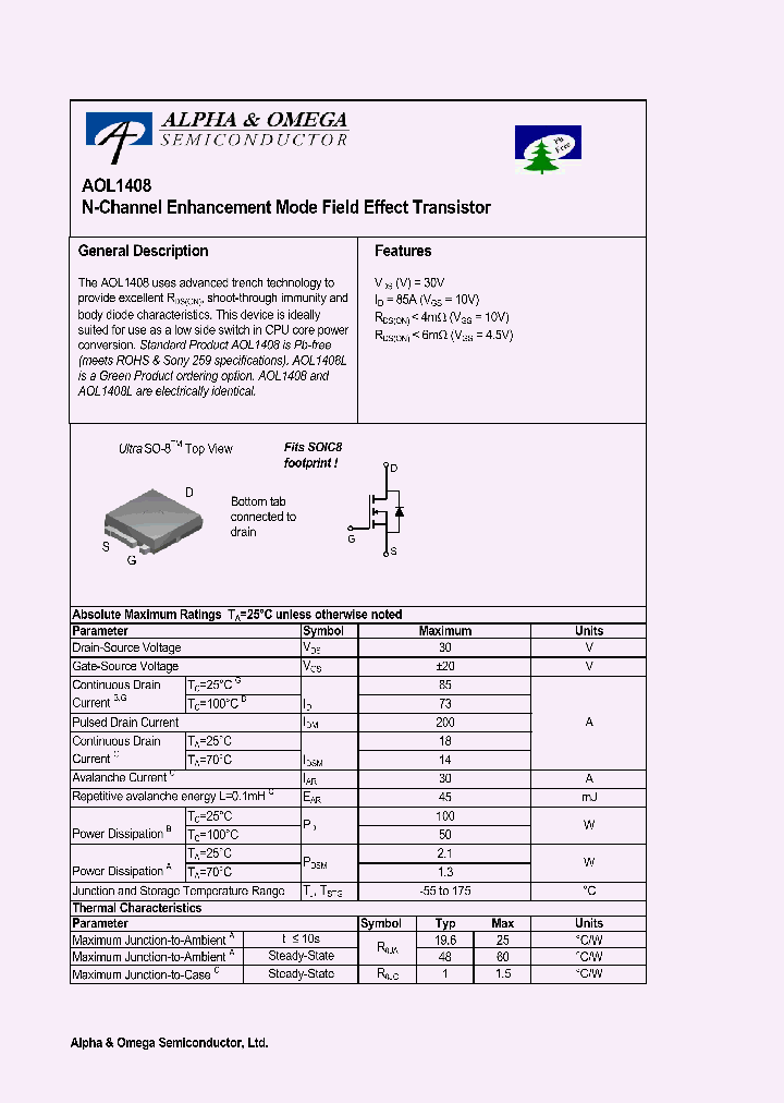 AOL1408_1059037.PDF Datasheet