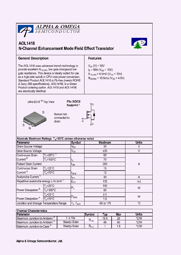 AOL1418L_1210272.PDF Datasheet