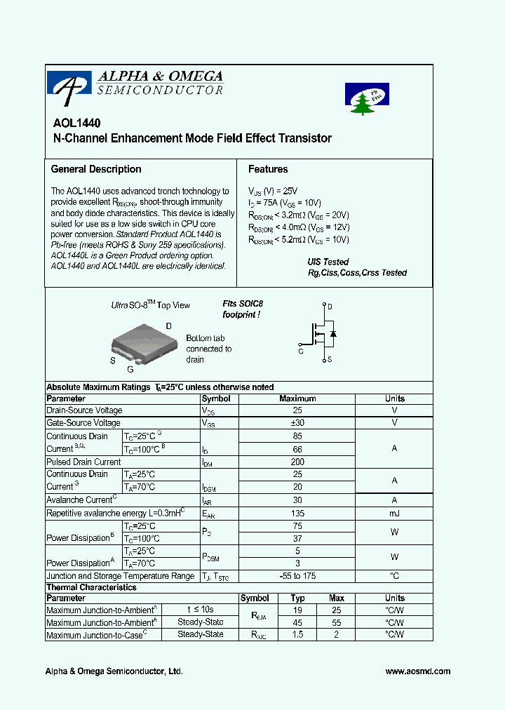 AOL1440_1099558.PDF Datasheet