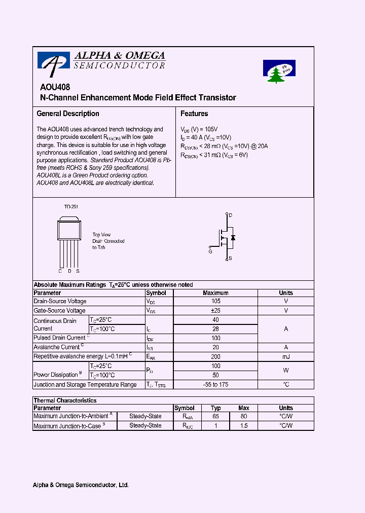 AOU408L_1210309.PDF Datasheet