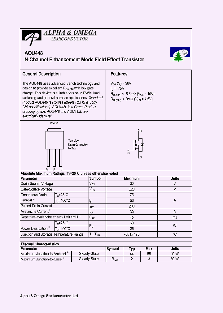 AOU448L_1210312.PDF Datasheet