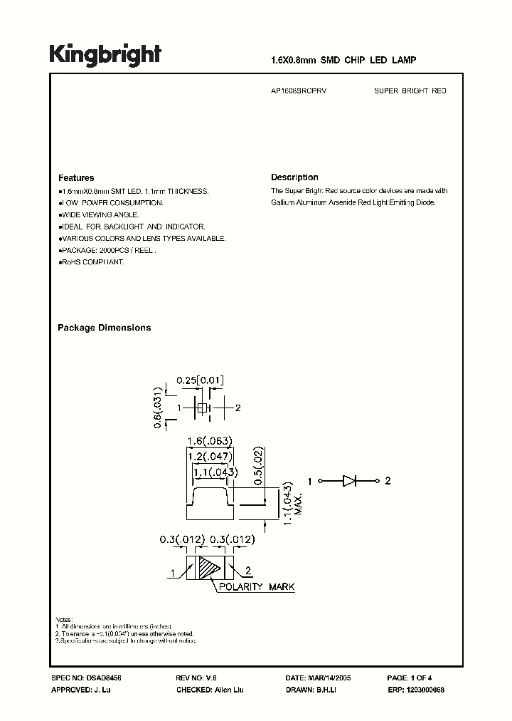 AP1608SRCPRV_1210418.PDF Datasheet