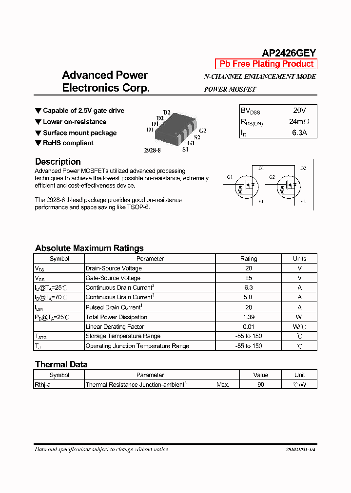 AP2426GEY_1210511.PDF Datasheet