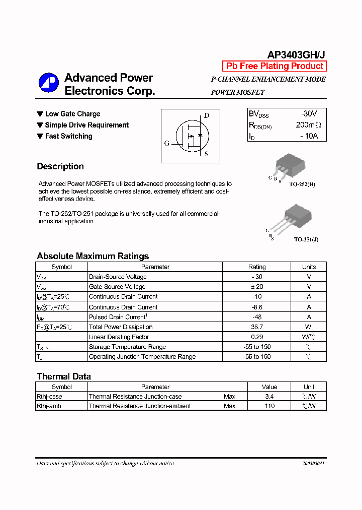 AP3403GH_1083164.PDF Datasheet