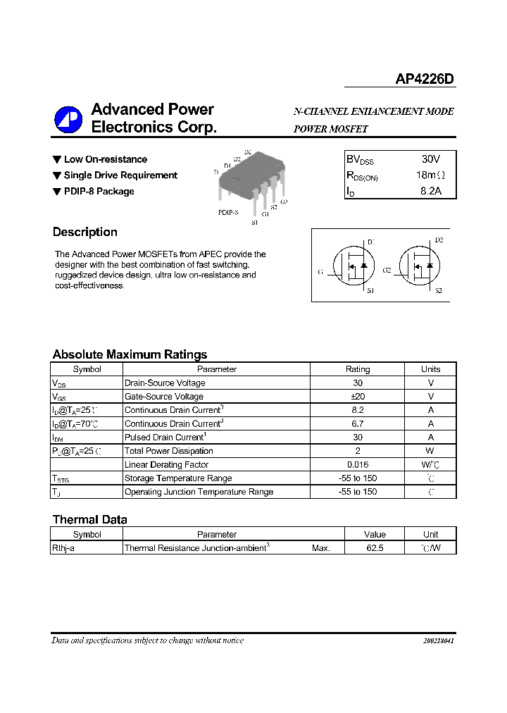 AP4226D_1168537.PDF Datasheet
