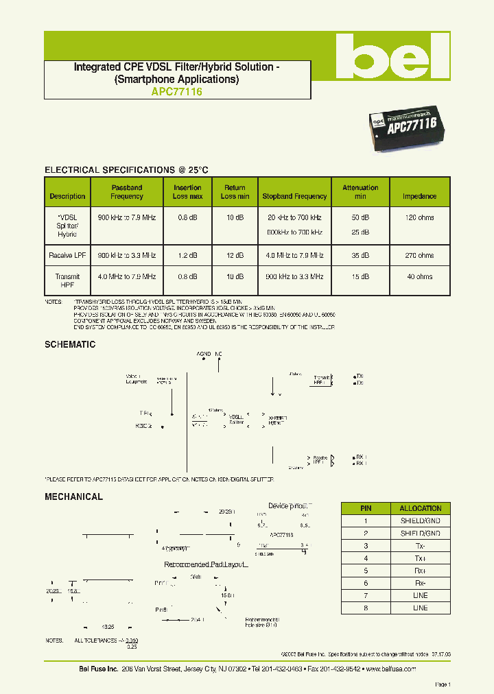 APC77116_1210738.PDF Datasheet