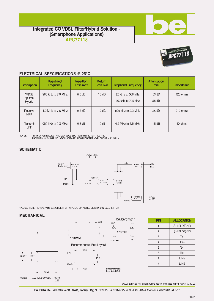APC77118_1210739.PDF Datasheet