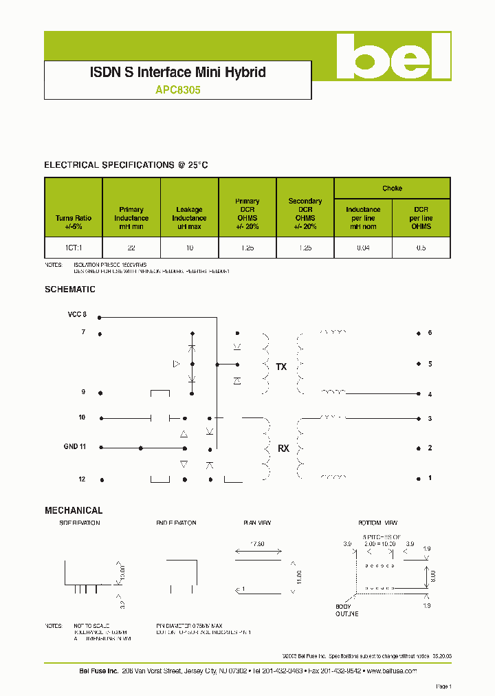 APC8305_1089351.PDF Datasheet