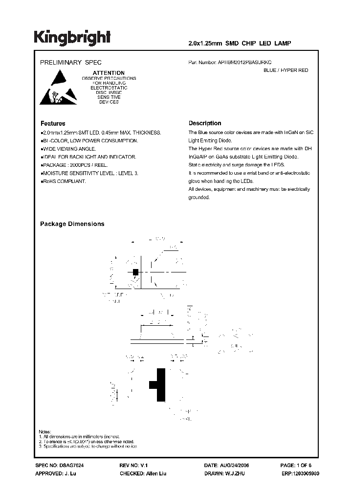 APHBM2012PBASURKC_1210860.PDF Datasheet