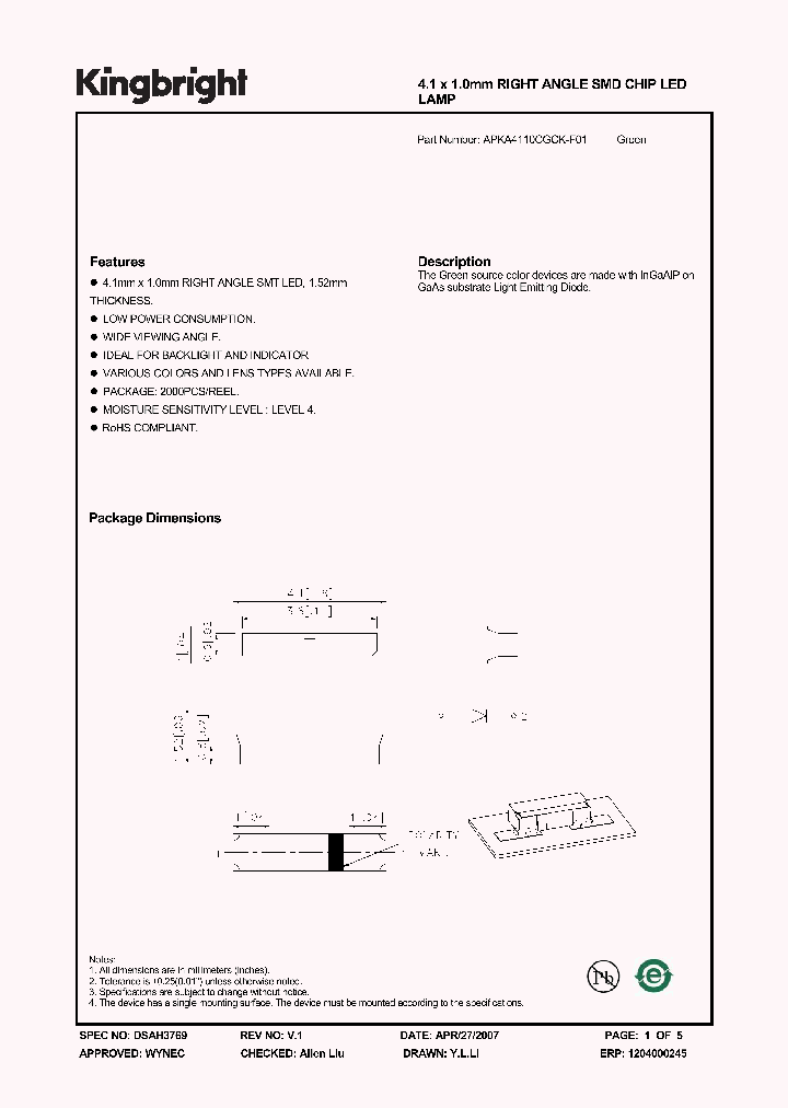 APKA4110CGCK-F01_1210975.PDF Datasheet