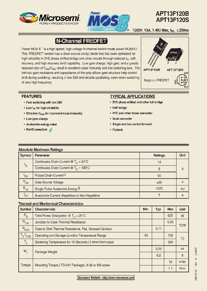 APT13F120S_1211351.PDF Datasheet