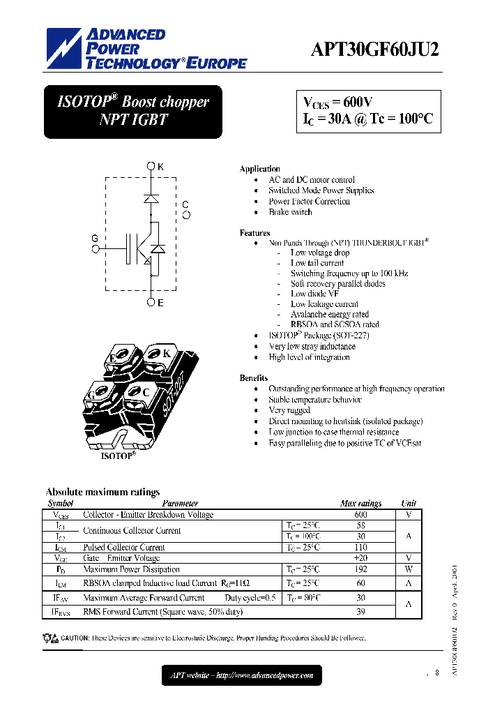 APT30GF60JU2_1169530.PDF Datasheet