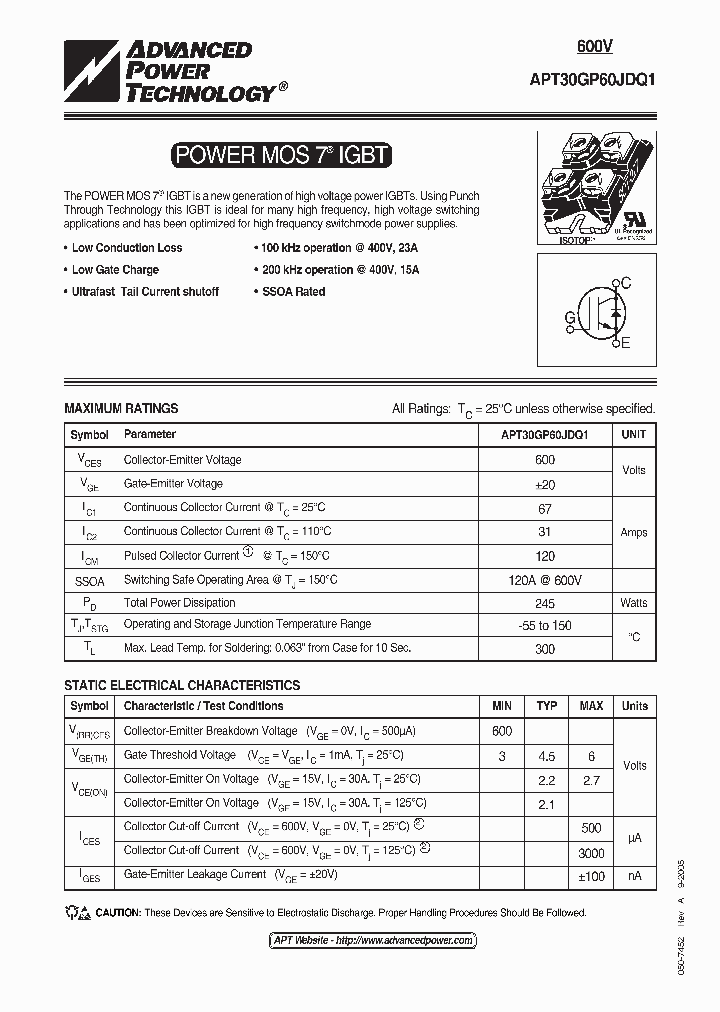 APT30GP60JDQ1_1211568.PDF Datasheet