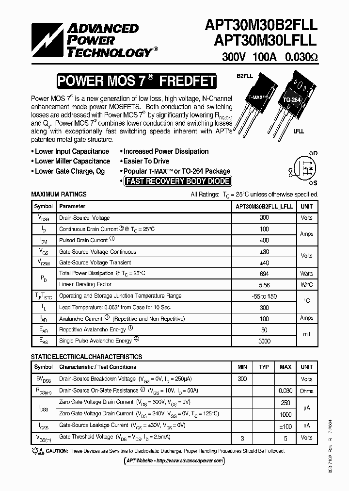 APT30M30LFLL_1211581.PDF Datasheet