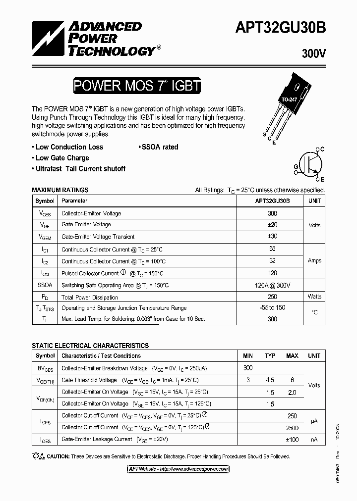 APT32GU30B_1169523.PDF Datasheet