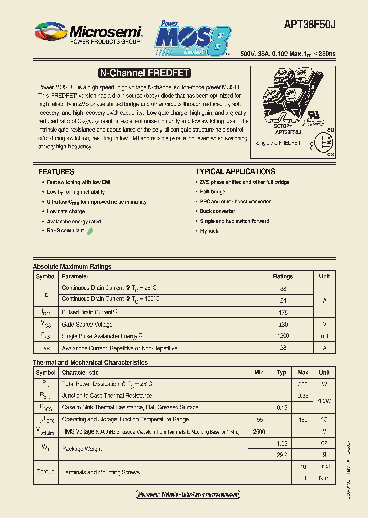 APT38F50J_1211640.PDF Datasheet
