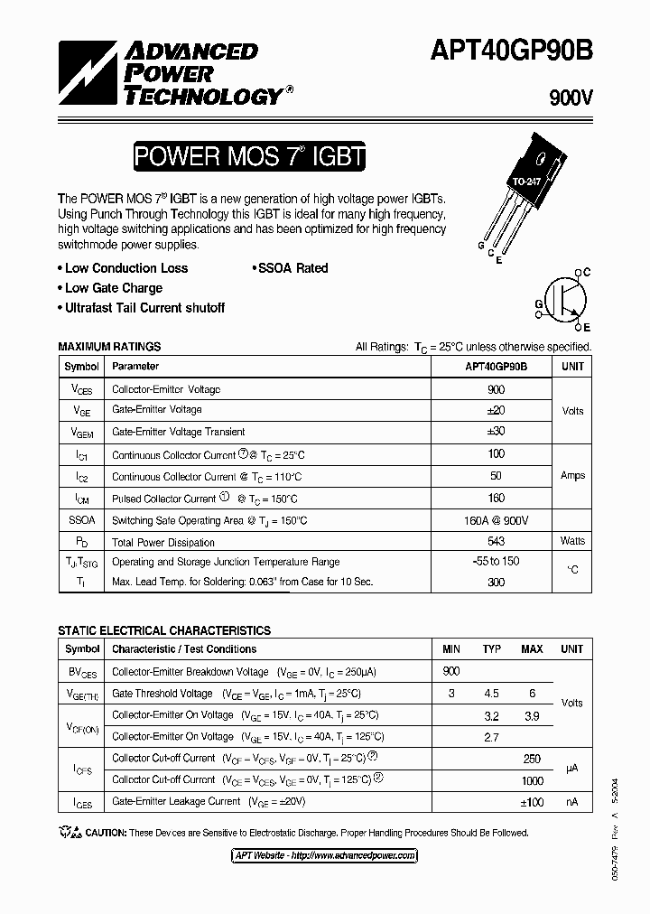 APT40GP90B_1211648.PDF Datasheet