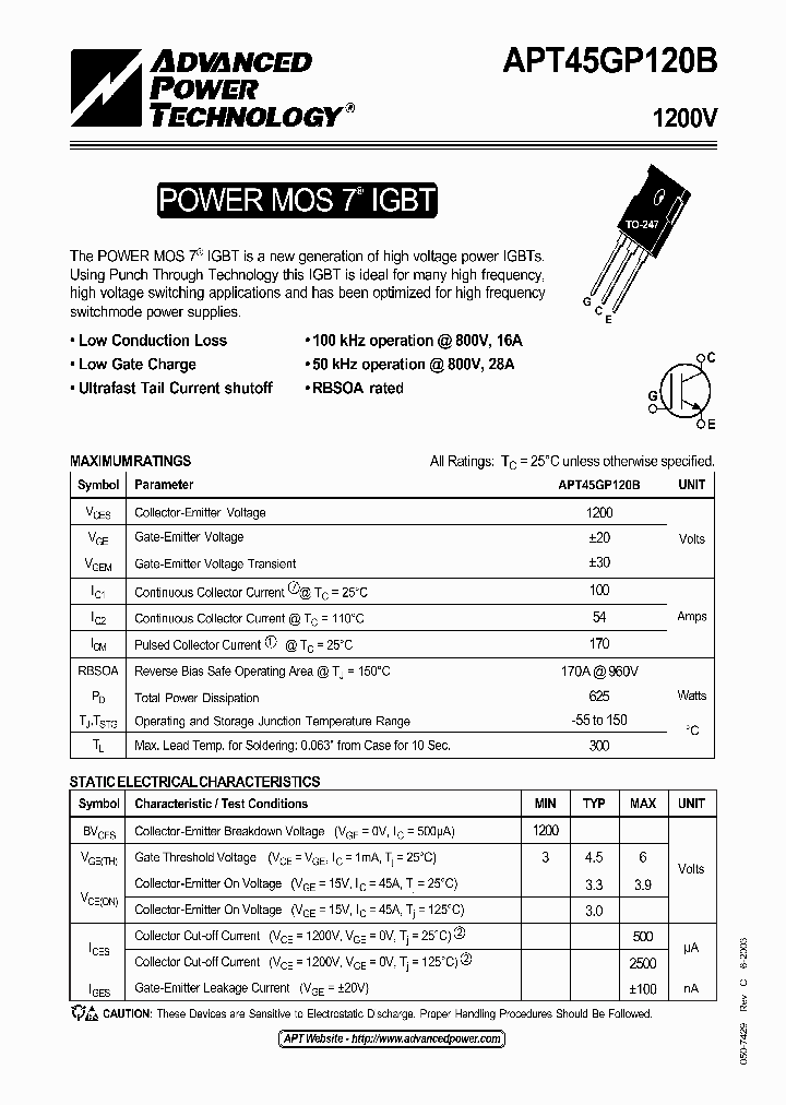 APT45GP120B_1169062.PDF Datasheet