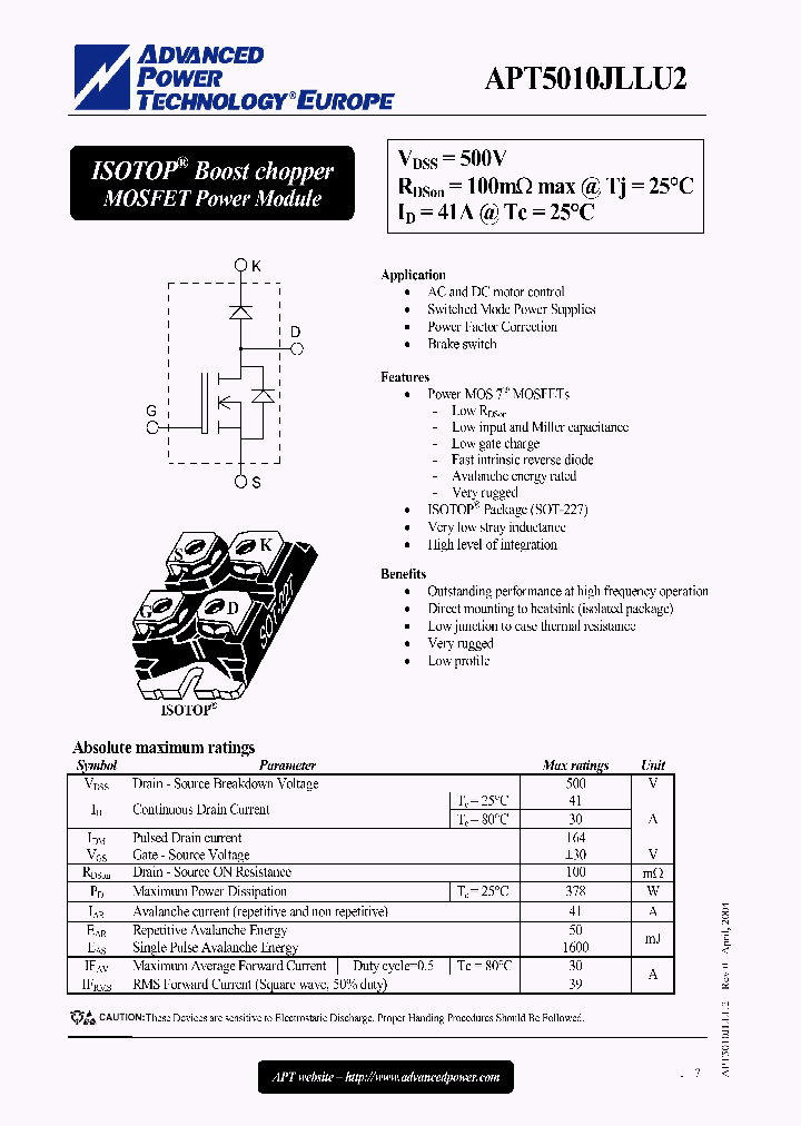 APT5010JLLU2_1169075.PDF Datasheet