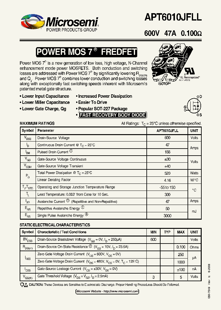 APT6010JFLL_1066724.PDF Datasheet