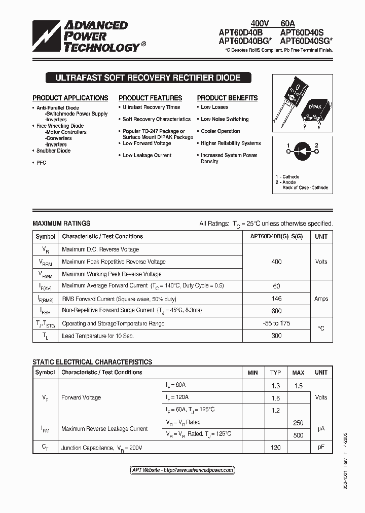 APT60D40SG_1211881.PDF Datasheet