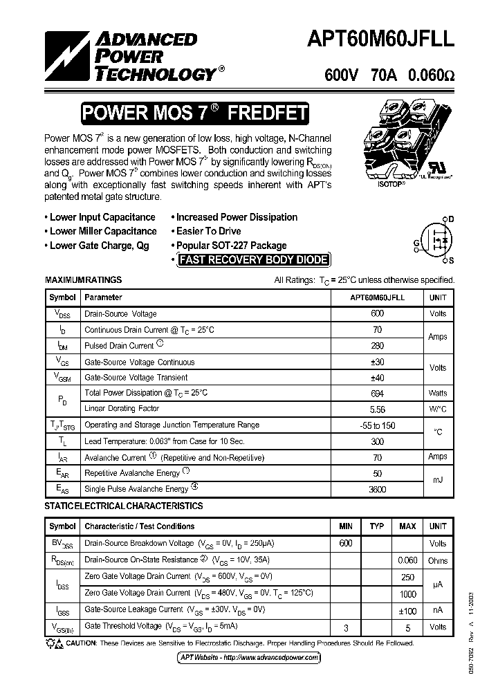 APT60M60JFLL03_1211895.PDF Datasheet