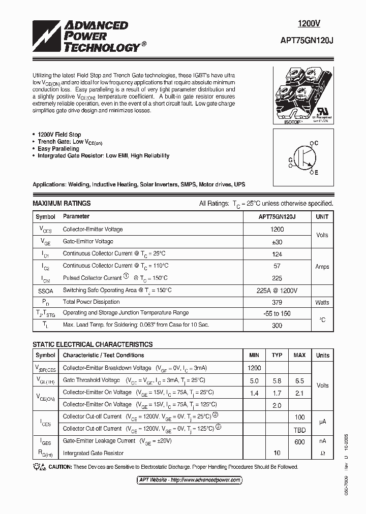 APT75GN120J_1168993.PDF Datasheet