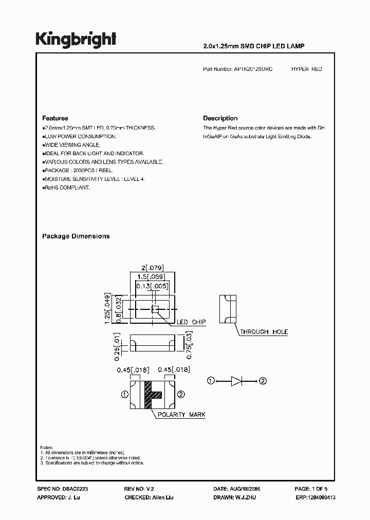 APTK2012SURC_1212516.PDF Datasheet
