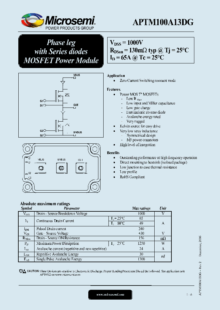 APTM100A13DG_1212536.PDF Datasheet