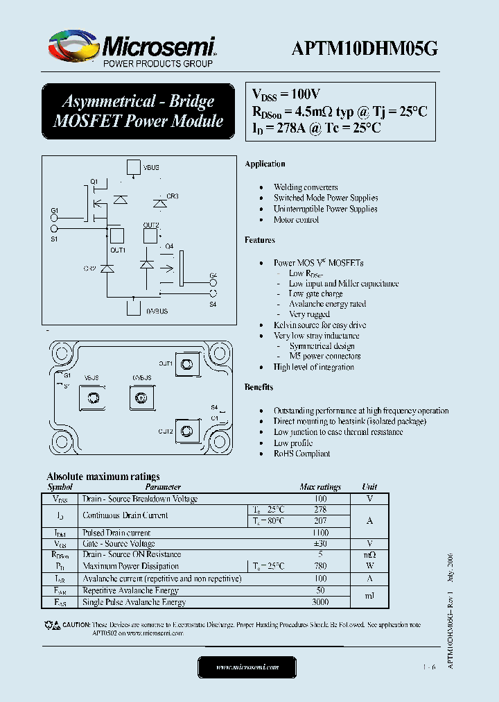 APTM10DHM05G_1167448.PDF Datasheet