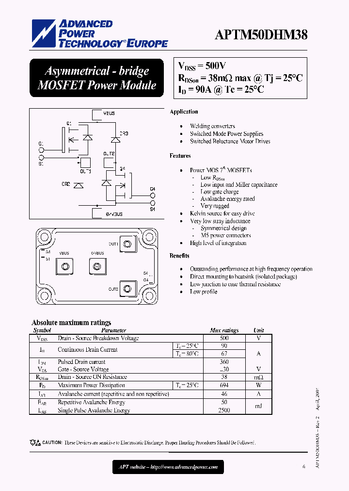 APTM50DHM38_1169221.PDF Datasheet
