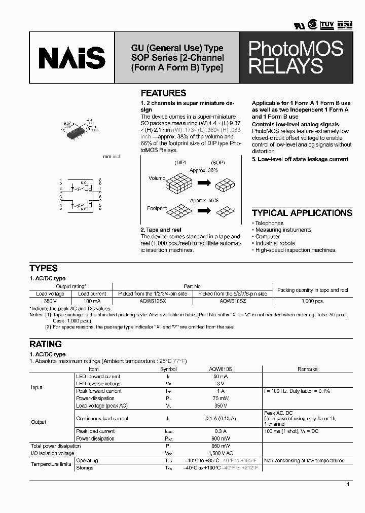 AQW610SZ_1212836.PDF Datasheet