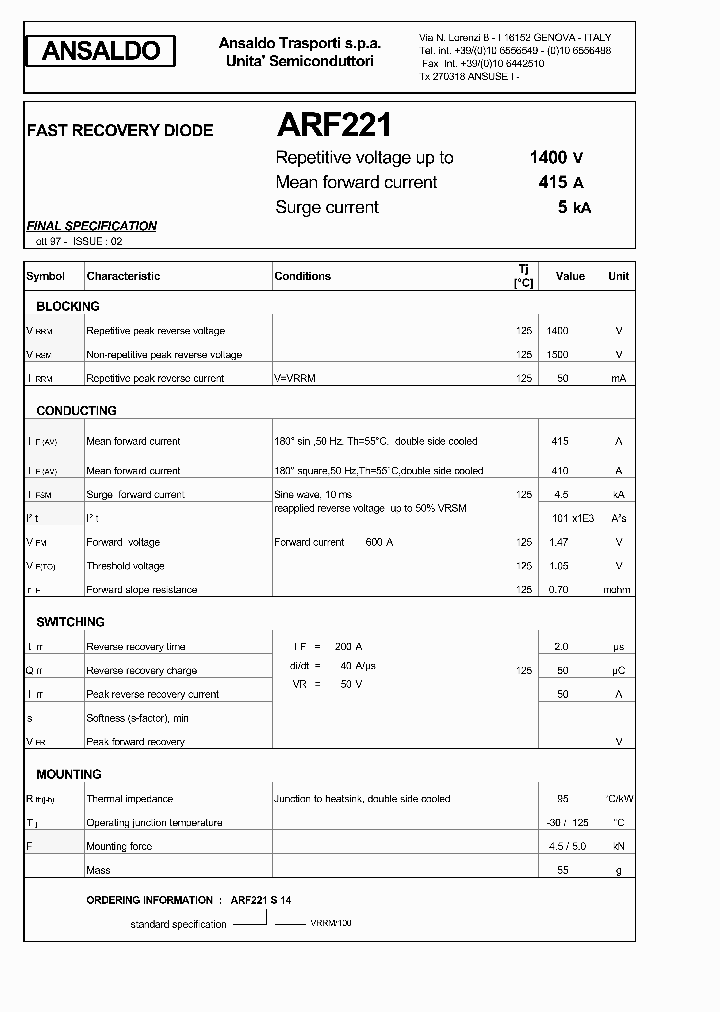 ARF221S14_1212940.PDF Datasheet