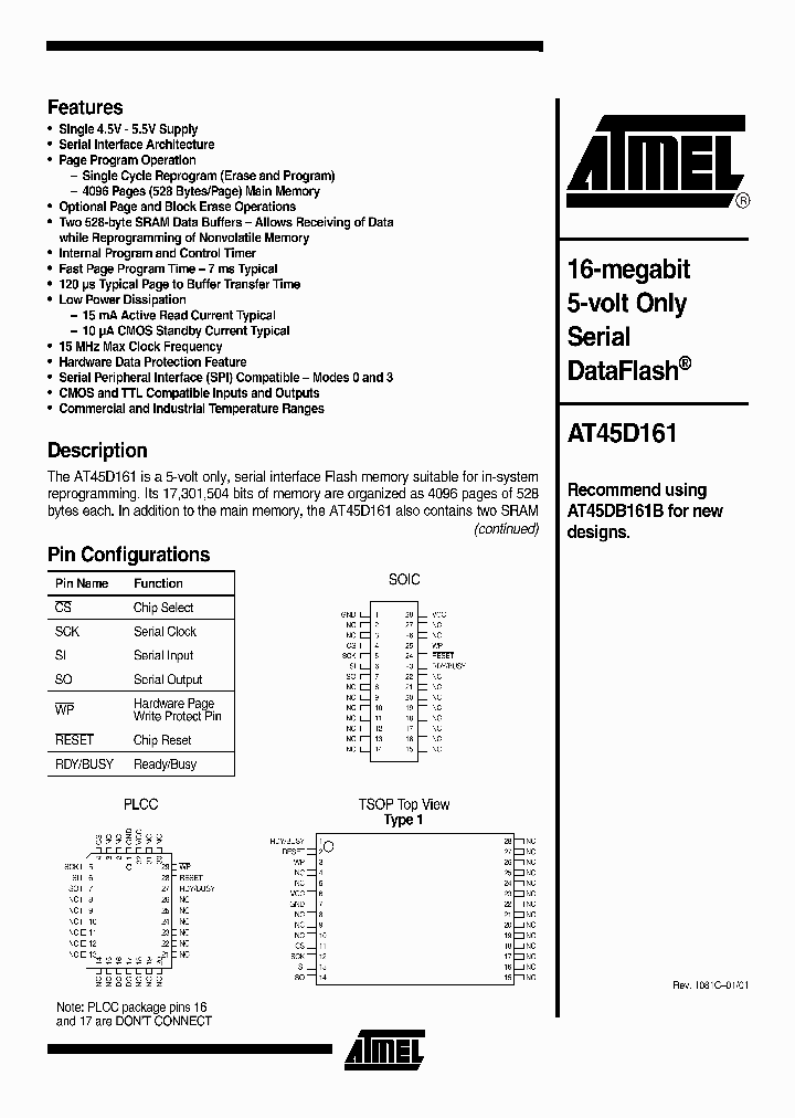 AT45D16101_1213944.PDF Datasheet