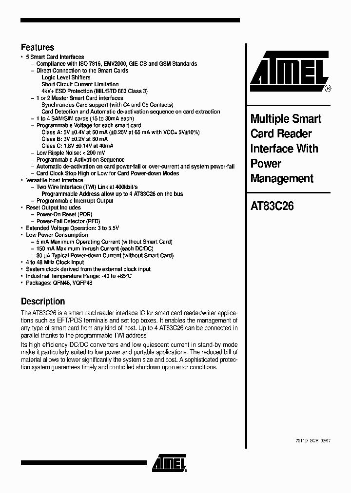 AT83C26_1171207.PDF Datasheet