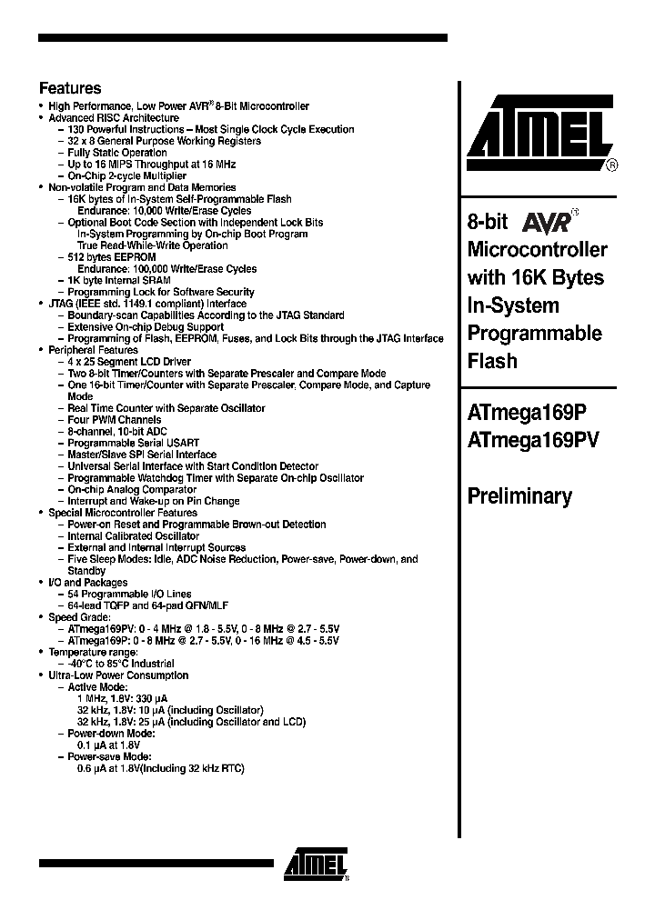 ATMEGA169P0611_1121447.PDF Datasheet