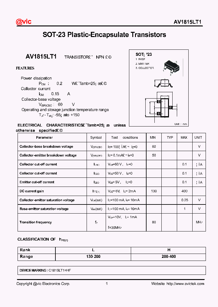 AV1815LT1_1214803.PDF Datasheet
