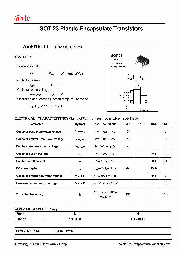 AV9015LT1_1179364.PDF Datasheet
