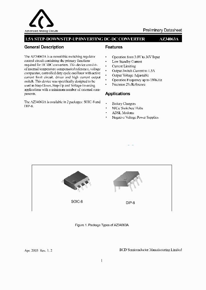 AZ34063A_1114963.PDF Datasheet