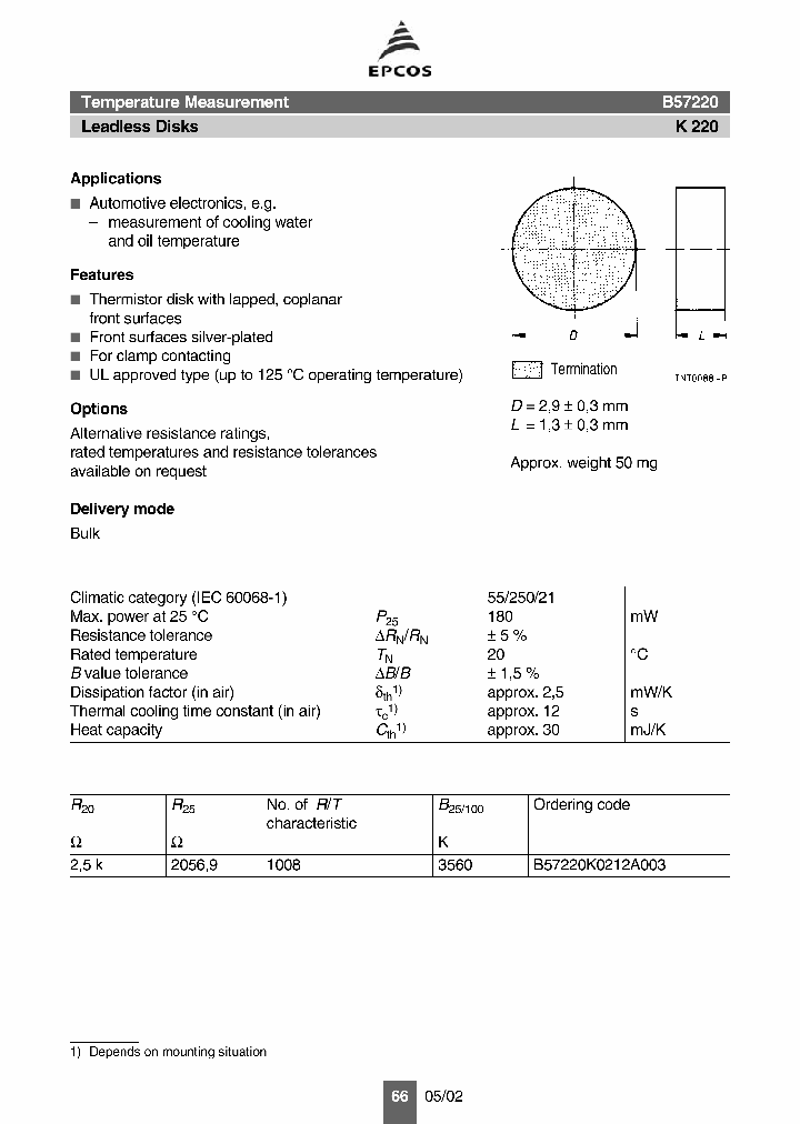 B57220_1113305.PDF Datasheet