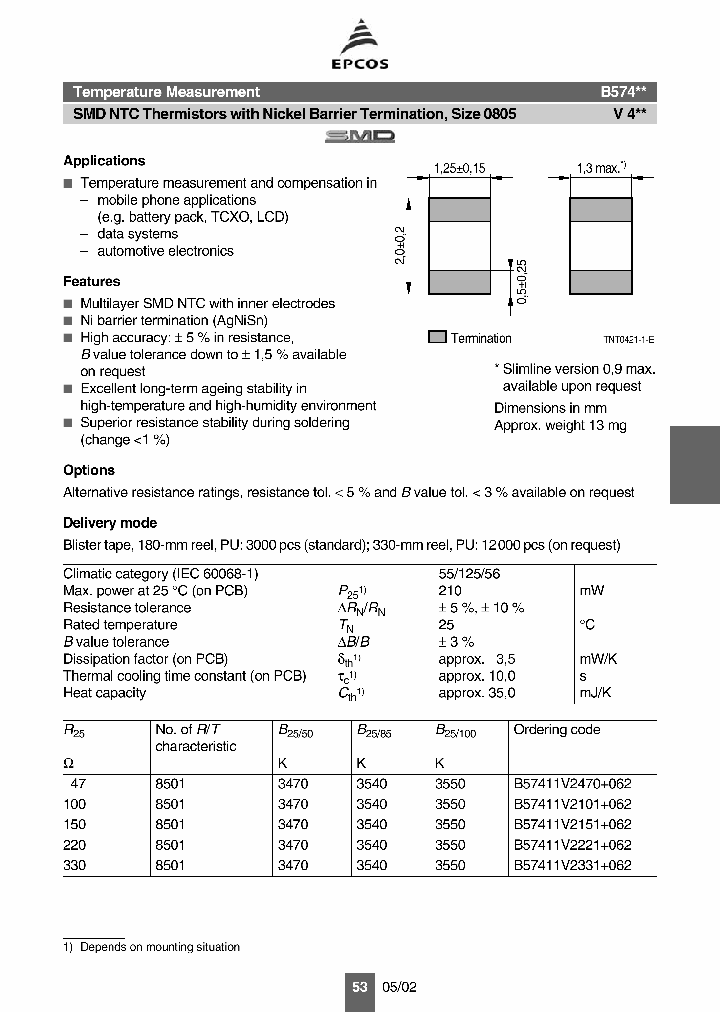 B57411_1113409.PDF Datasheet