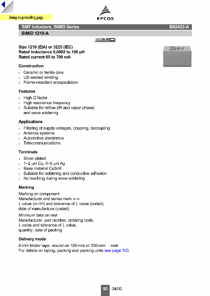 B82422-A1102-_1058491.PDF Datasheet