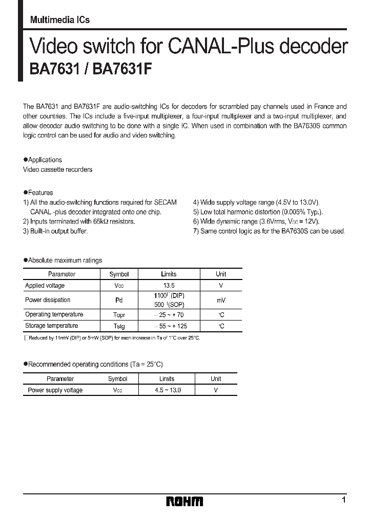 BA7631_1082618.PDF Datasheet