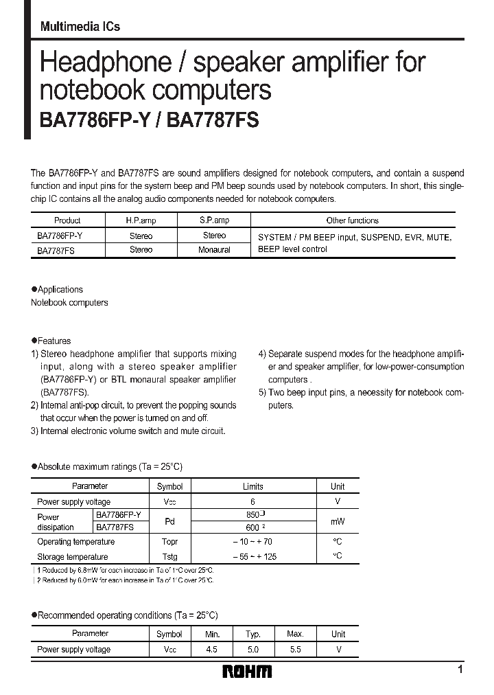 BA7786FP-Y_1071786.PDF Datasheet