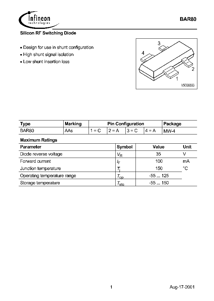 BAR80_1151438.PDF Datasheet