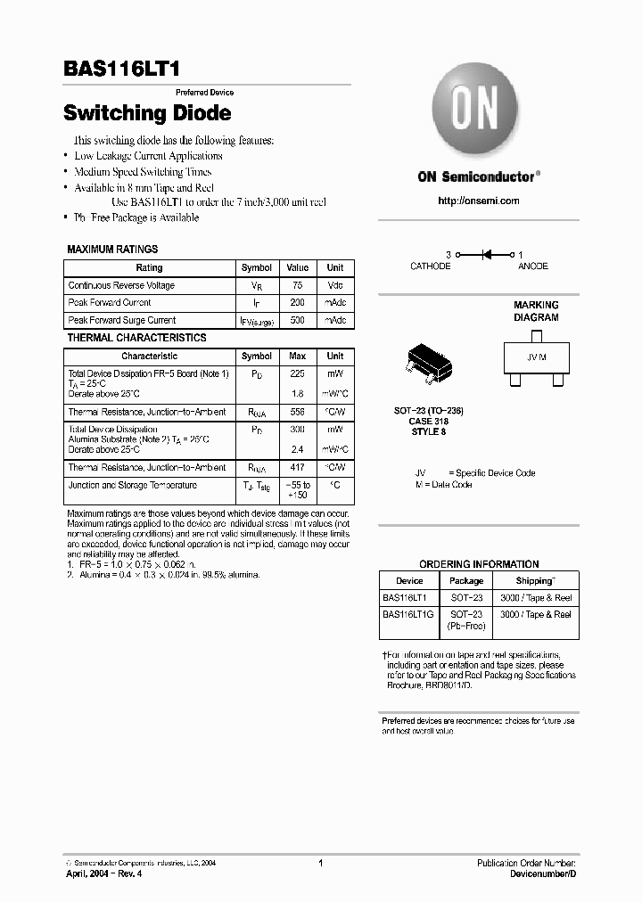 BAS116LT104_1107190.PDF Datasheet