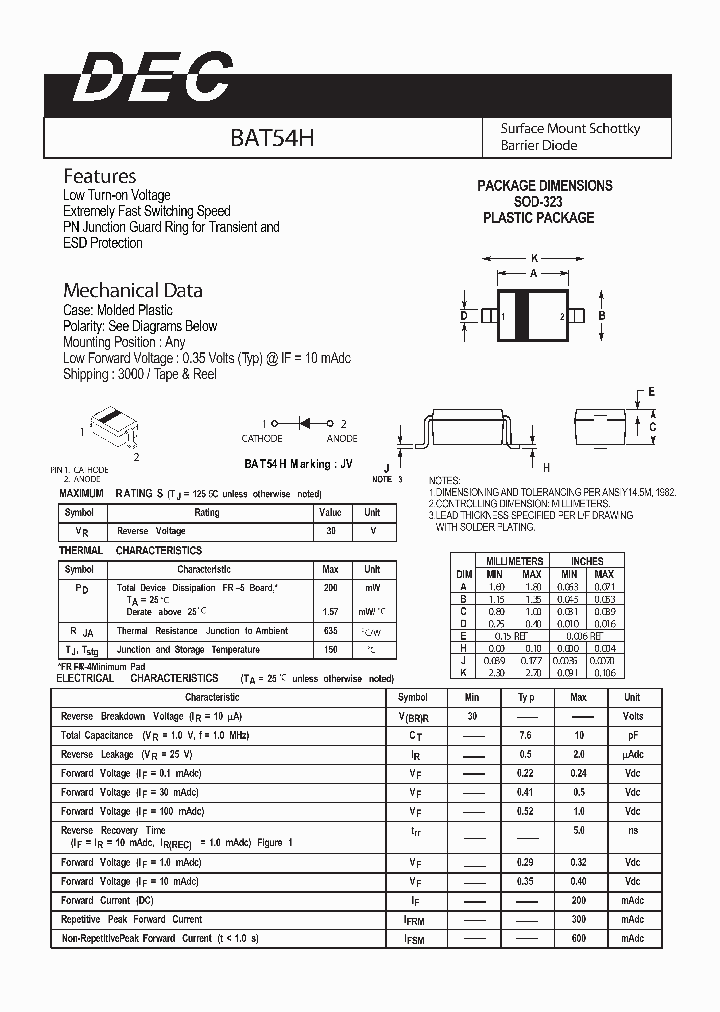 BAT54H_1217381.PDF Datasheet
