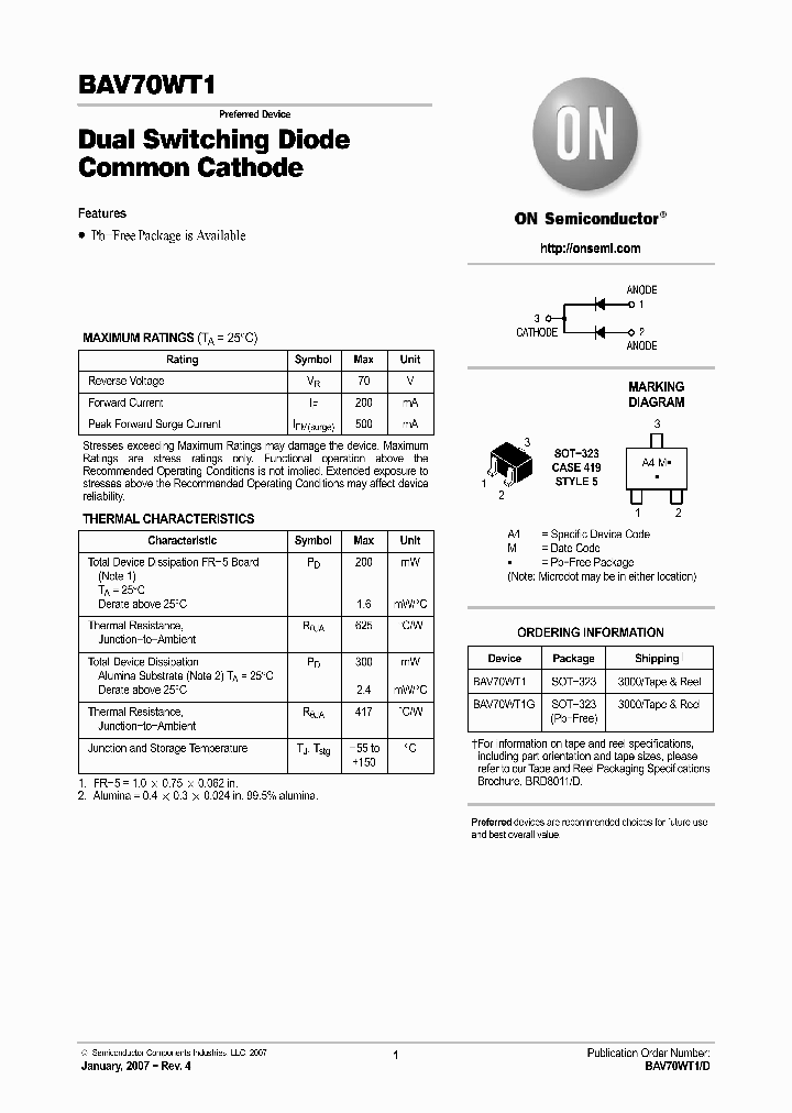BAV70WT1_1107300.PDF Datasheet